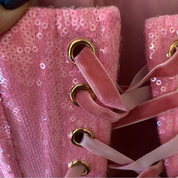 Bronx and Banco Pink Strapless Mini Dress - Picture 13 of 16